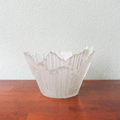 Vintage Glass Bowl Northern Lights by Tauno Wirkkala for Humppilla Finland, 1970