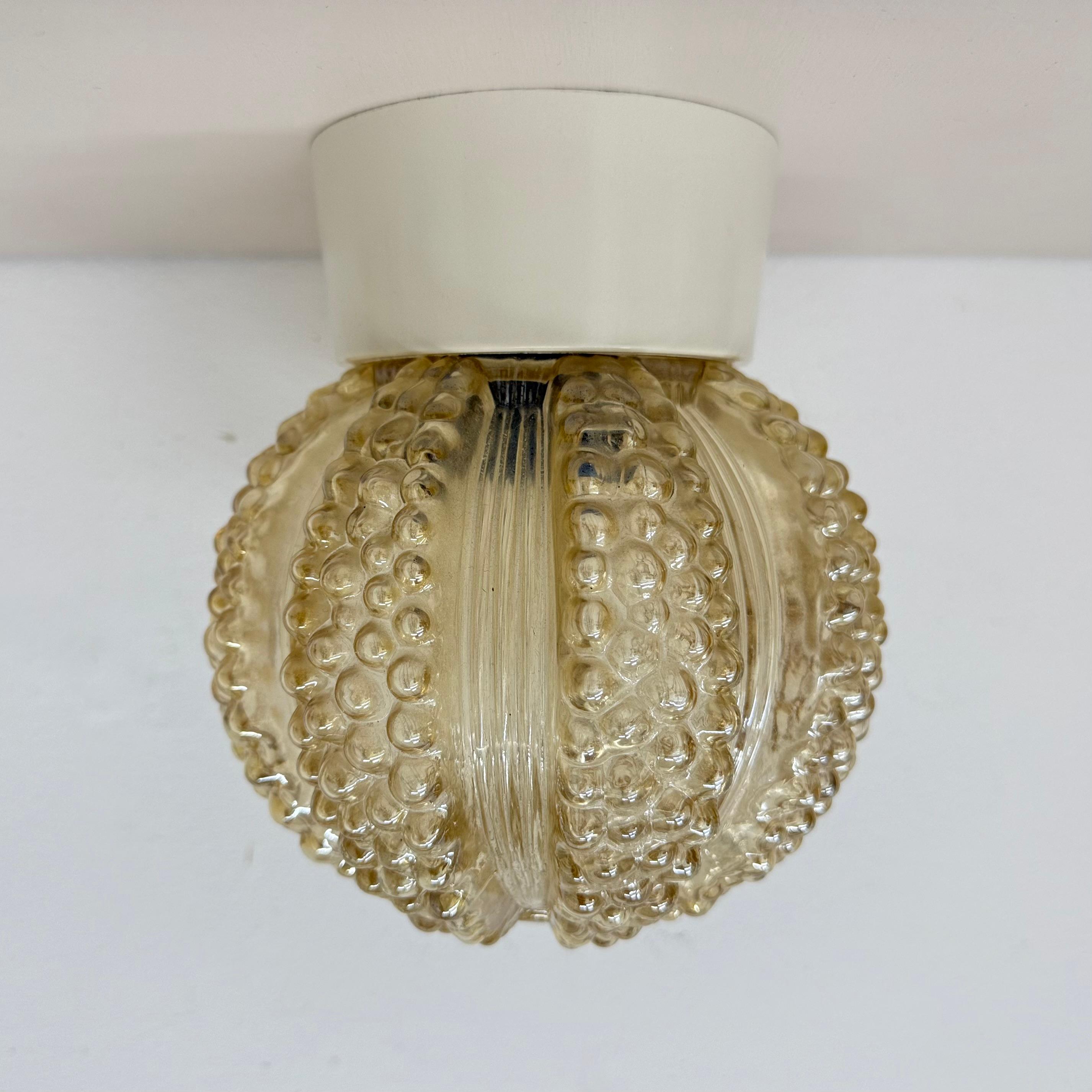 Vintage glass bubble ceiling lamp , 1970s For Sale 3