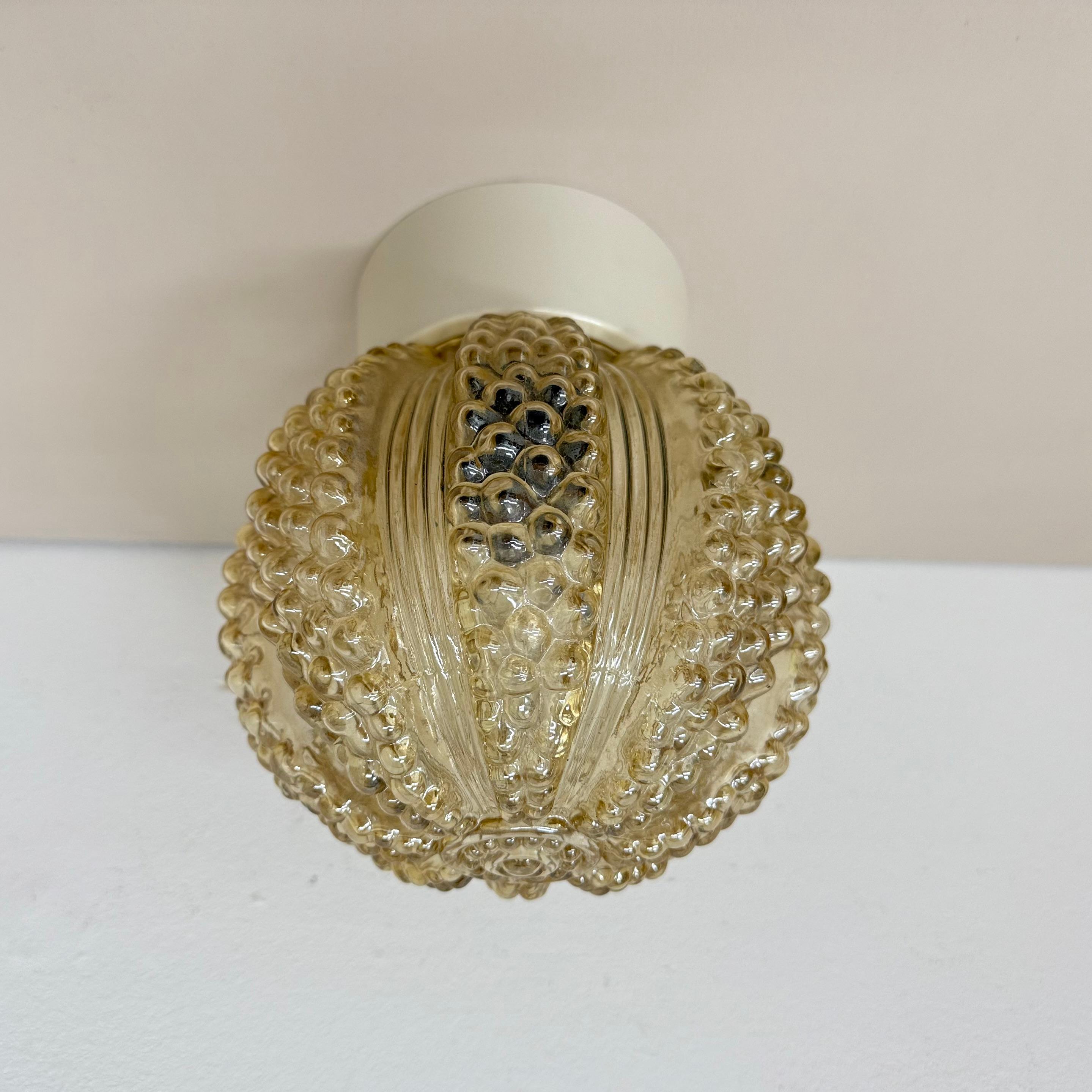 Vintage glass bubble ceiling lamp , 1970s For Sale 5