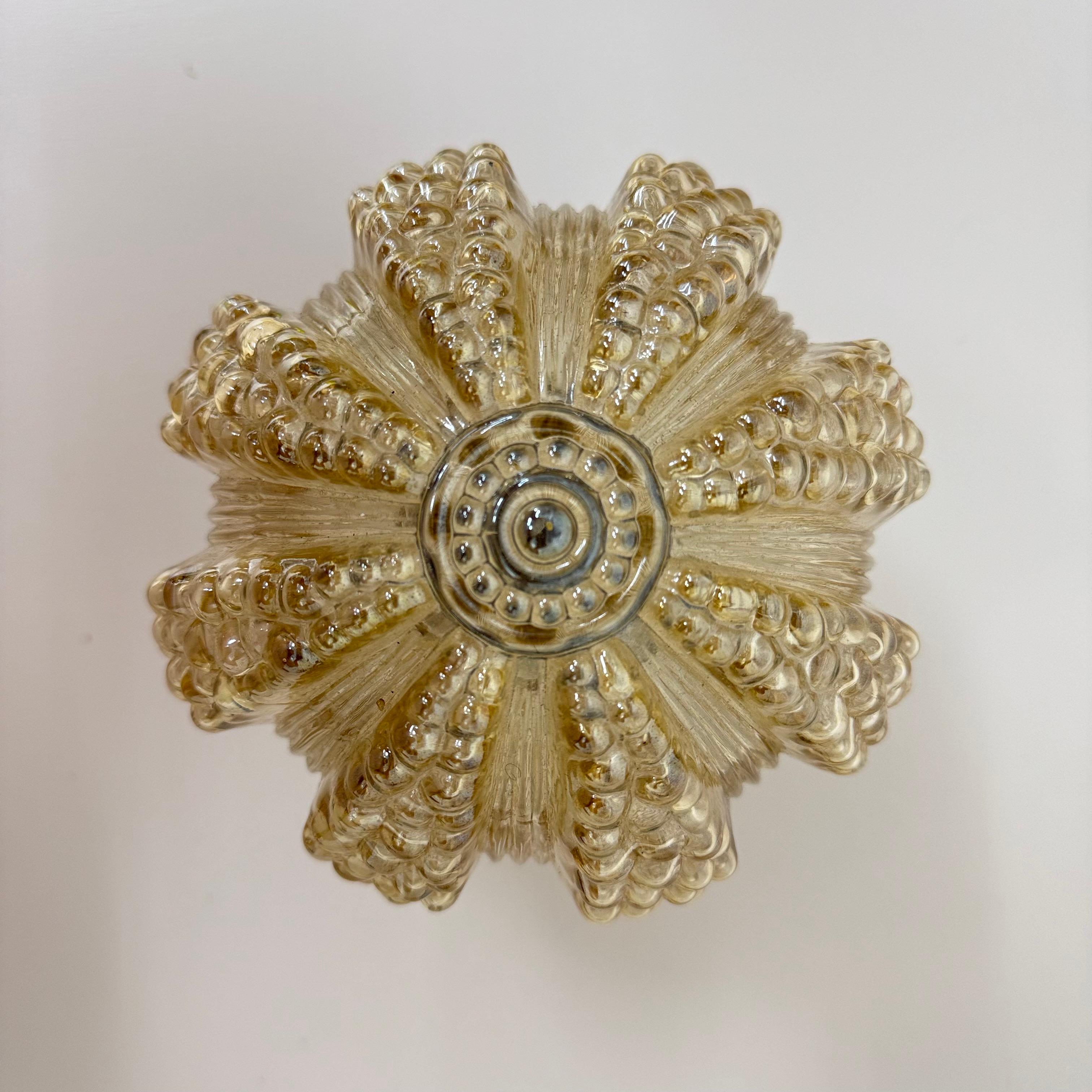 Vintage glass bubble ceiling lamp , 1970s For Sale 6