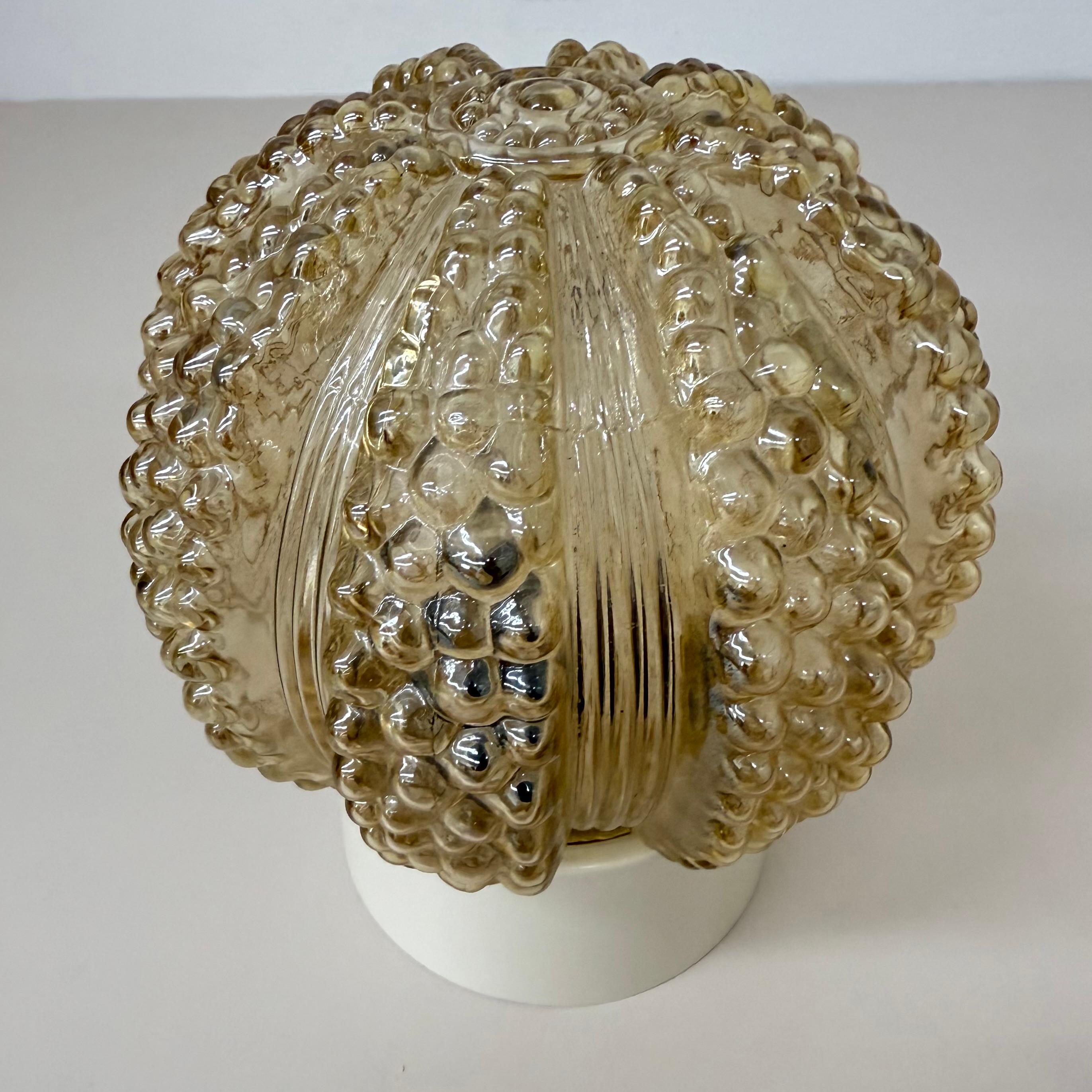 Glass Vintage glass bubble ceiling lamp , 1970s For Sale