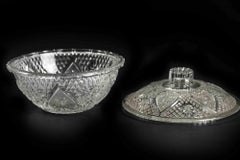 Vintage Glass Candy Box, 1970s