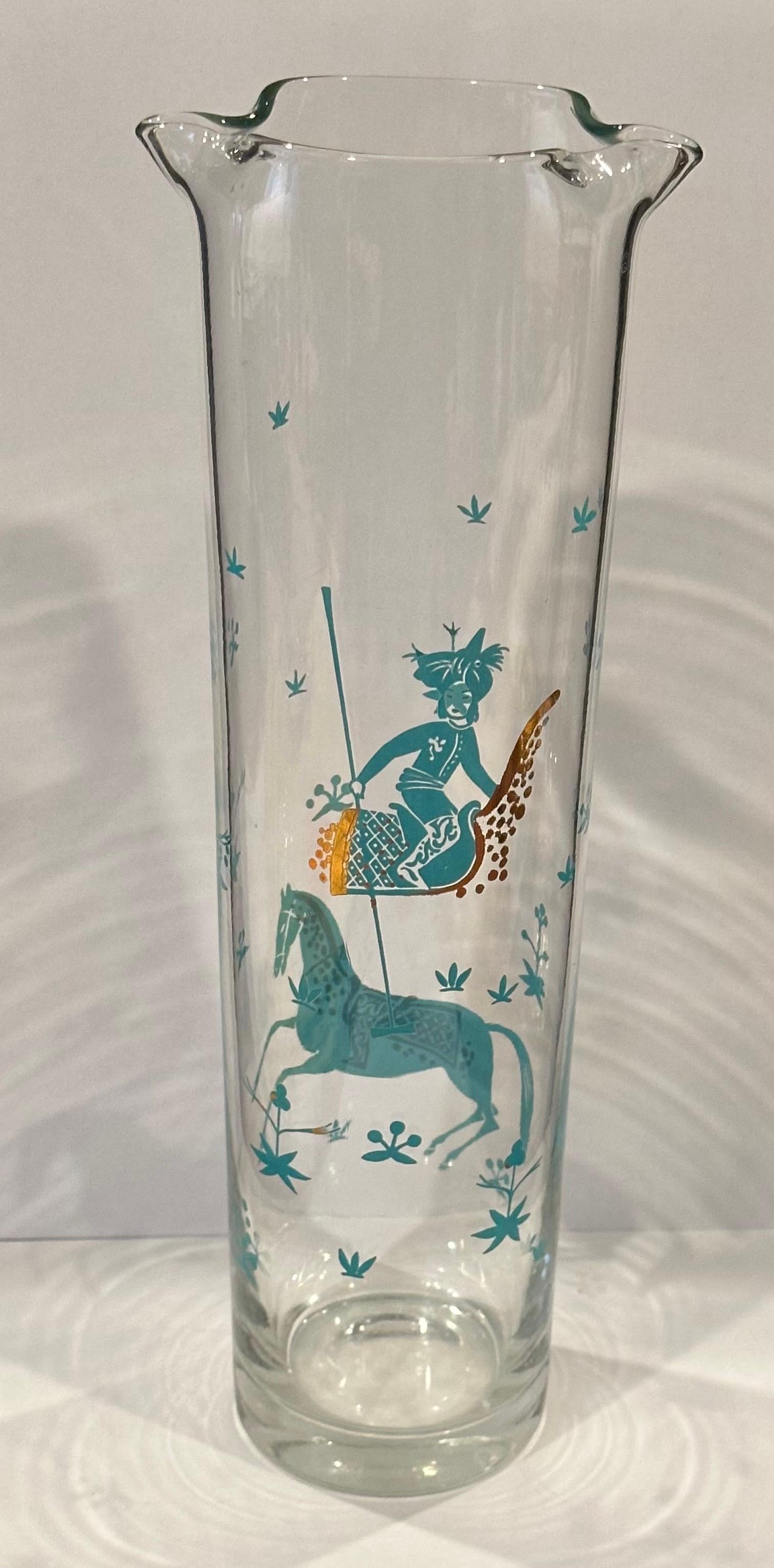 Jarra de cristal vintage para cóctel / Martini Moderno de mediados de siglo en venta