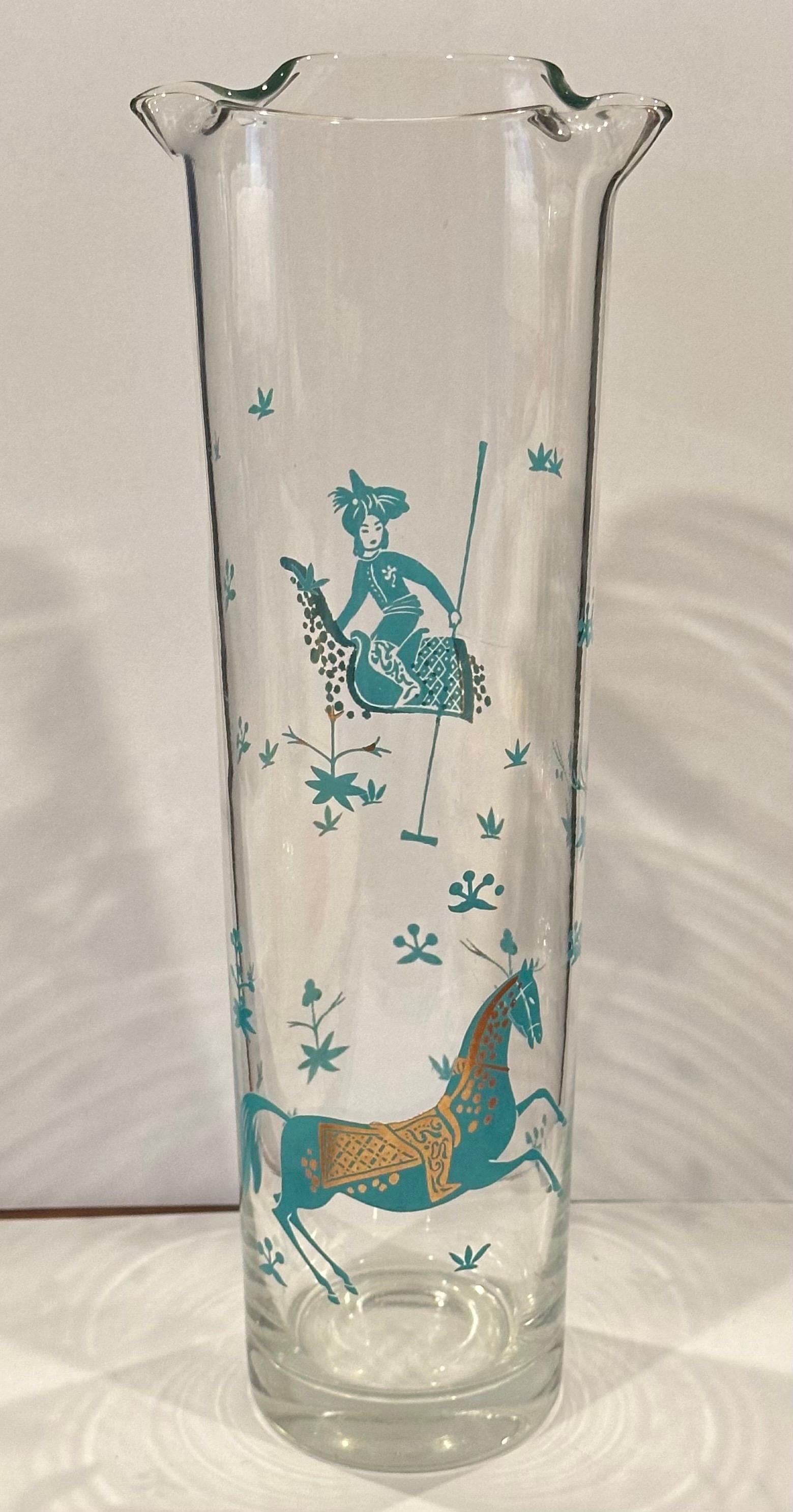 Jarra de cristal vintage para cóctel / Martini siglo XX en venta
