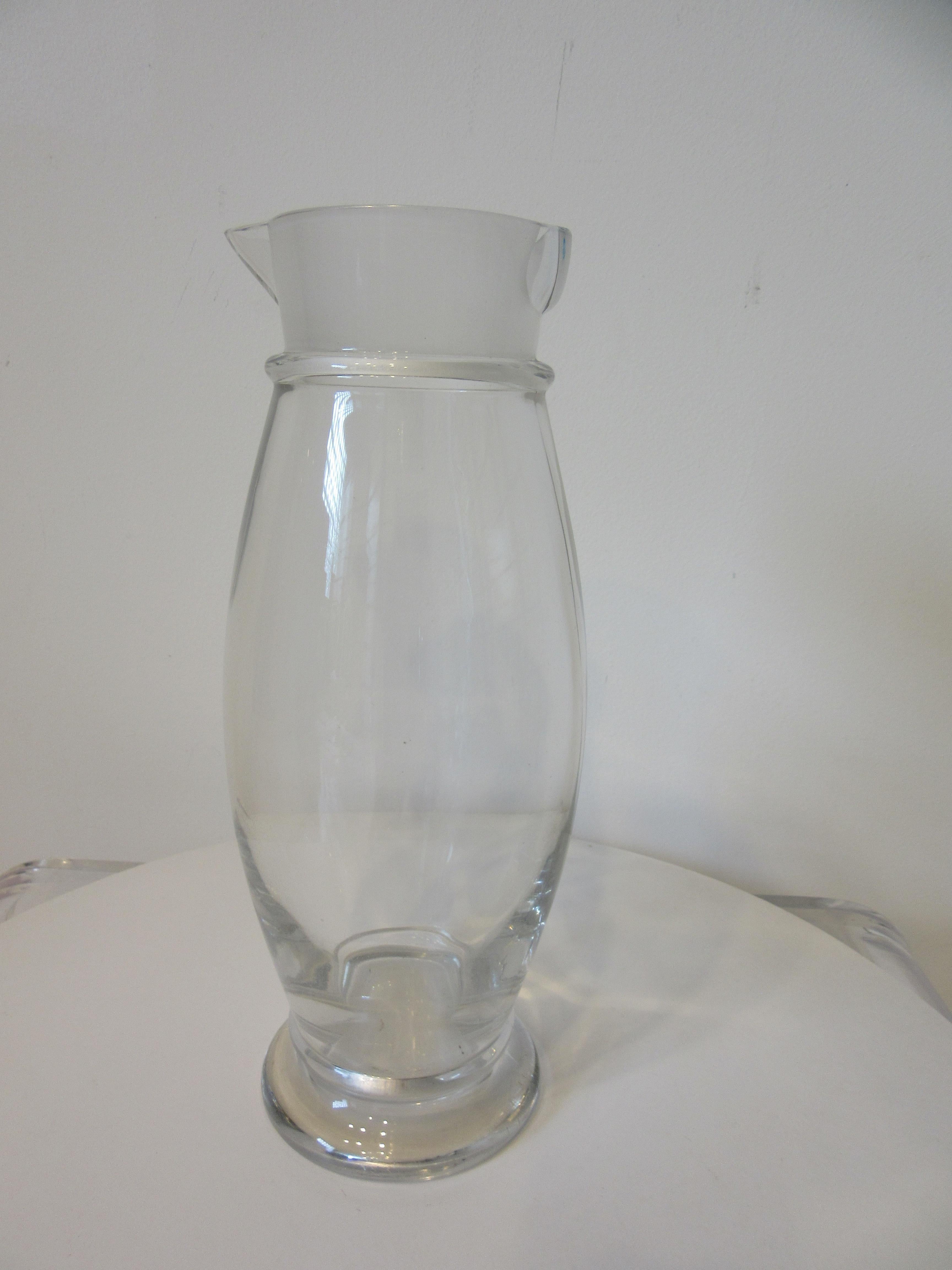 American Vintage Glass Cocktail Shaker by Cambridge Glass Company For Sale