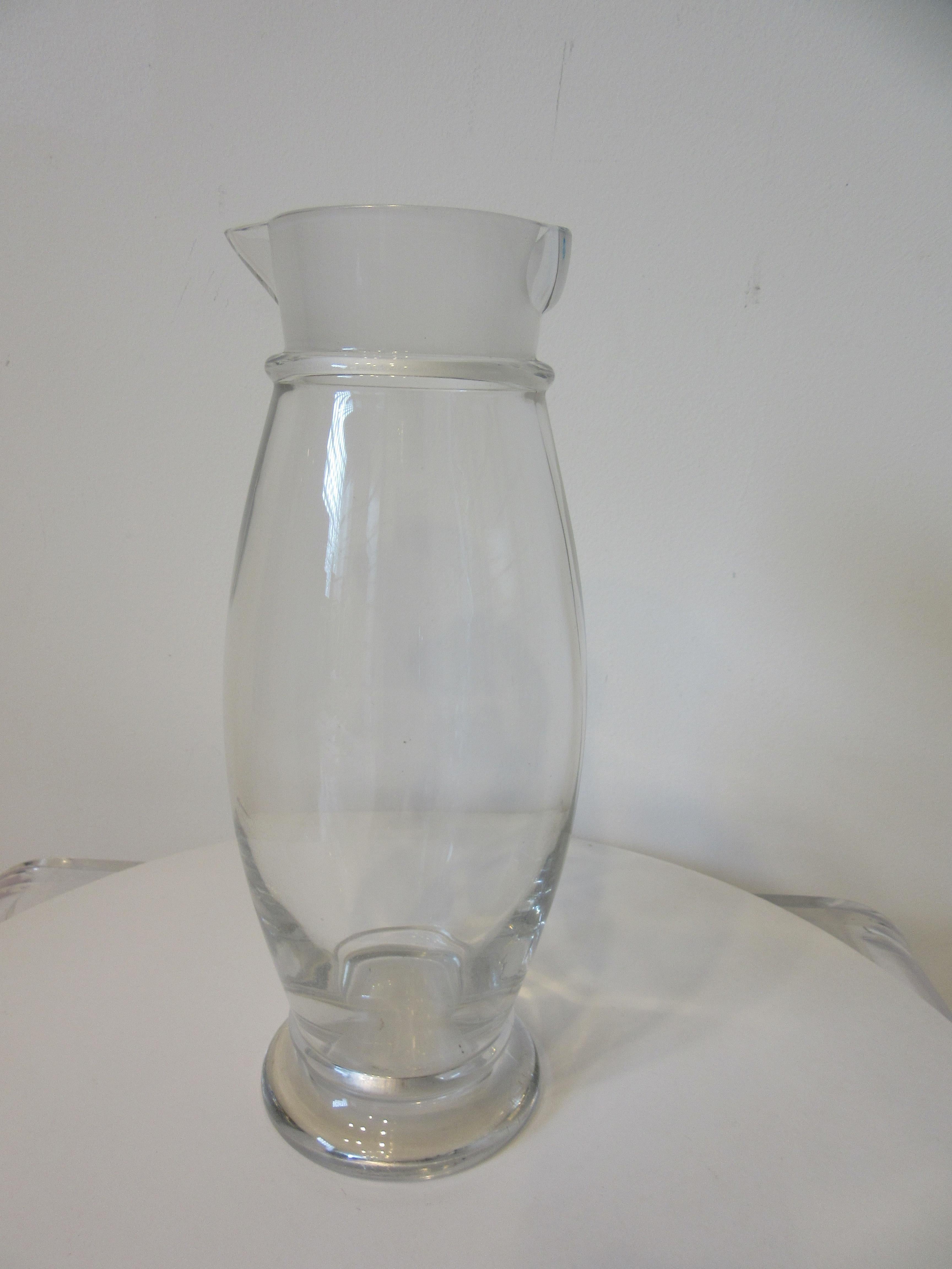 American Cambridge Vintage Glass Cocktail Shaker For Sale