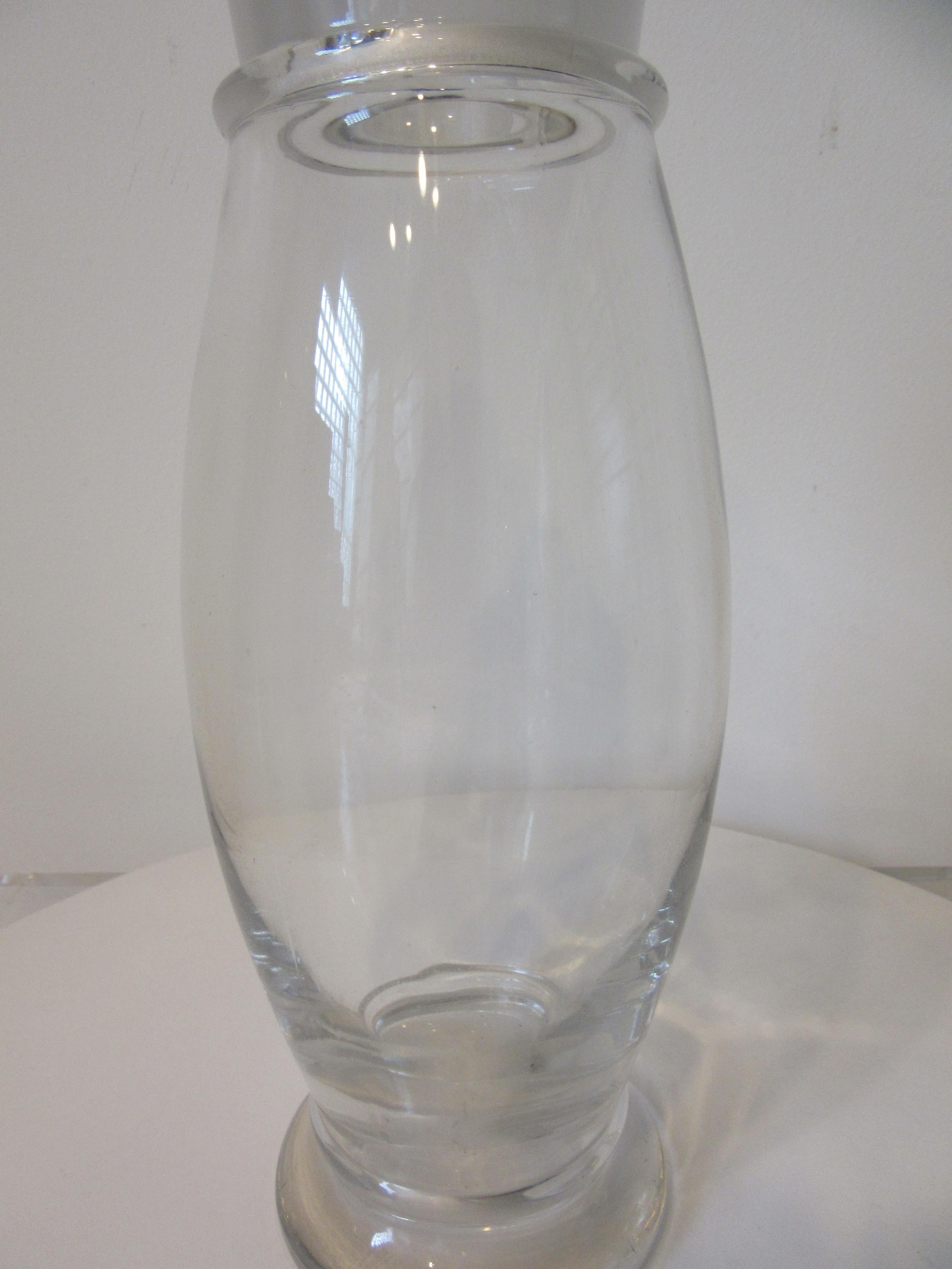 Vintage Glass Cocktail Shaker by Cambridge Glass Company In Good Condition For Sale In Cincinnati, OH