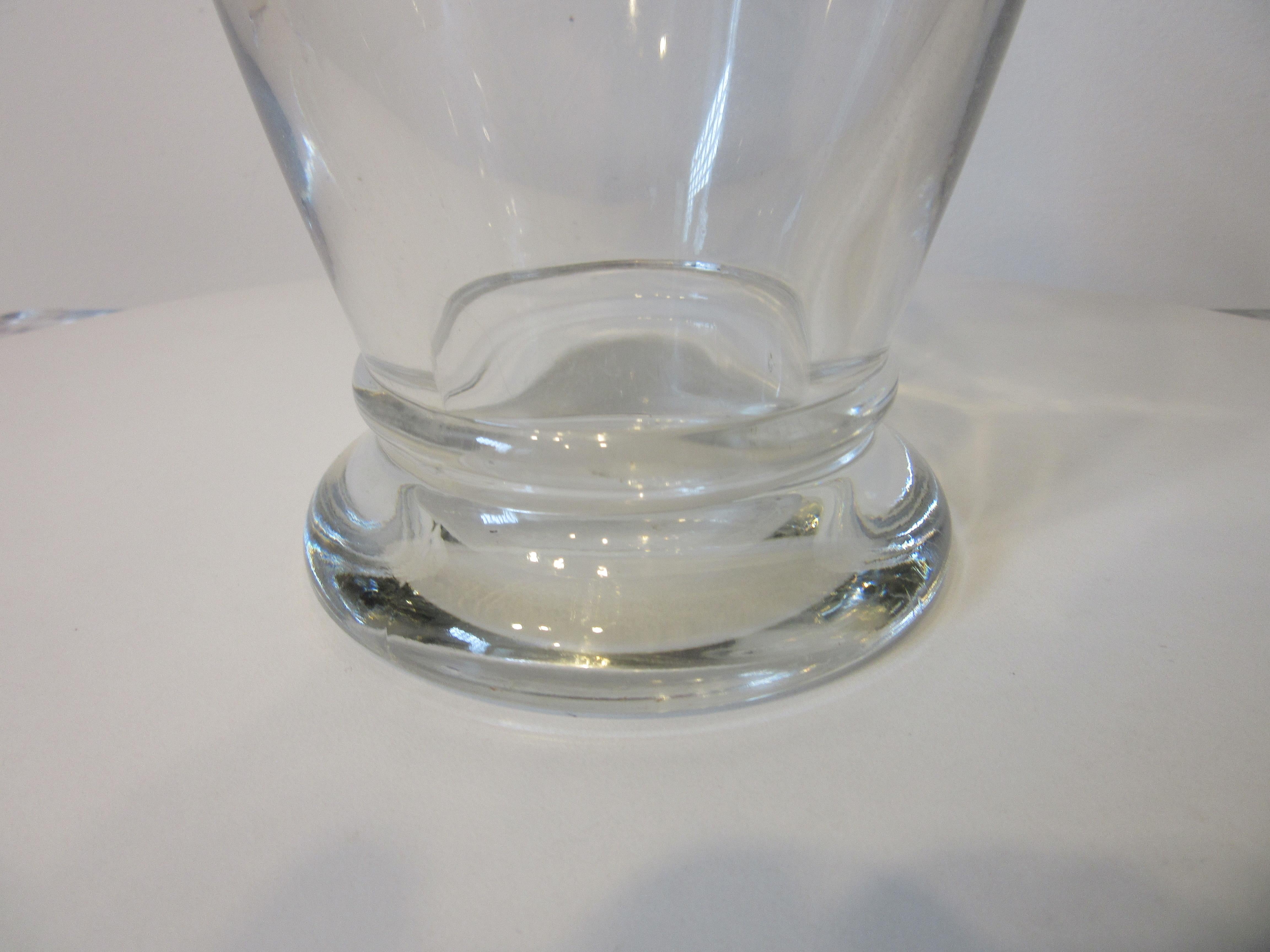 20th Century Vintage Glass Cocktail Shaker by Cambridge Glass Company For Sale