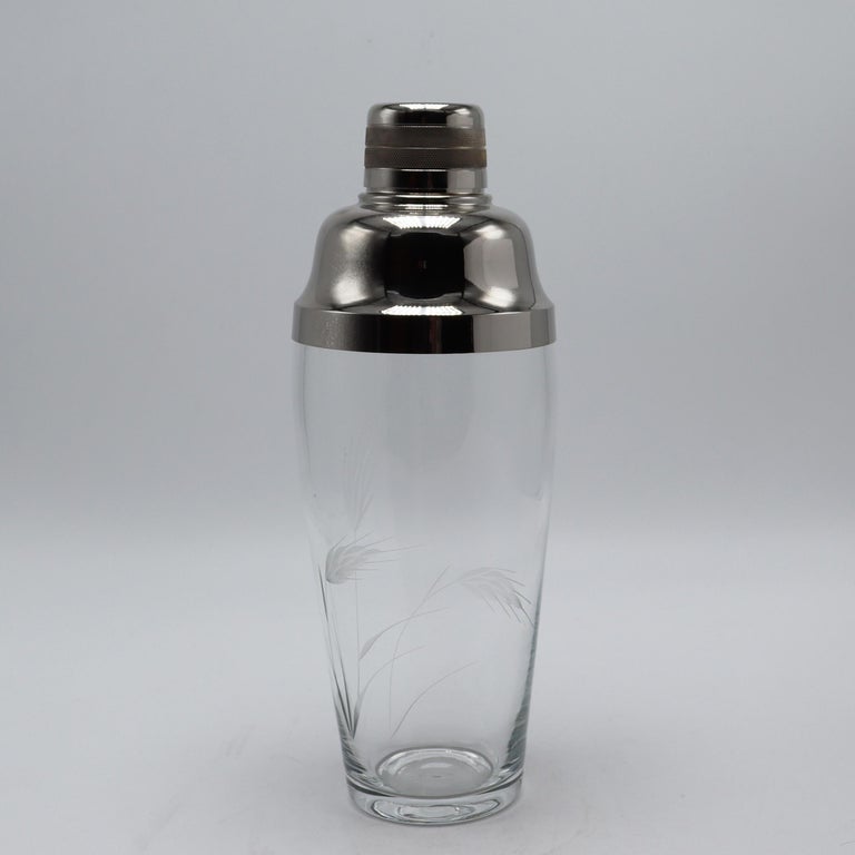 Vintage Glass Cocktail Shaker, c. 1950 at 1stDibs vintage glass shaker