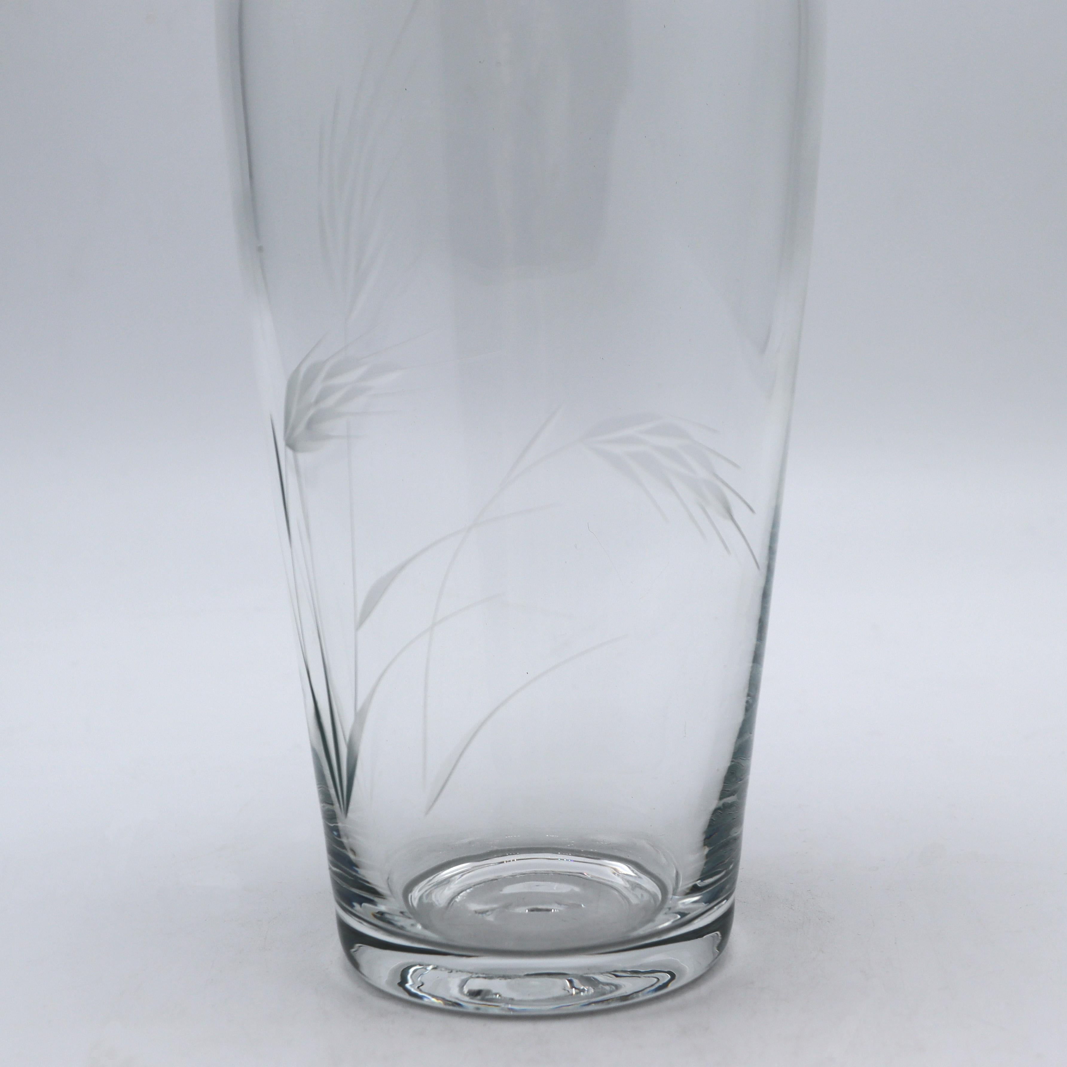 Vintage Glass Cocktail Shaker, c. 1950 In Good Condition In Dallas, TX
