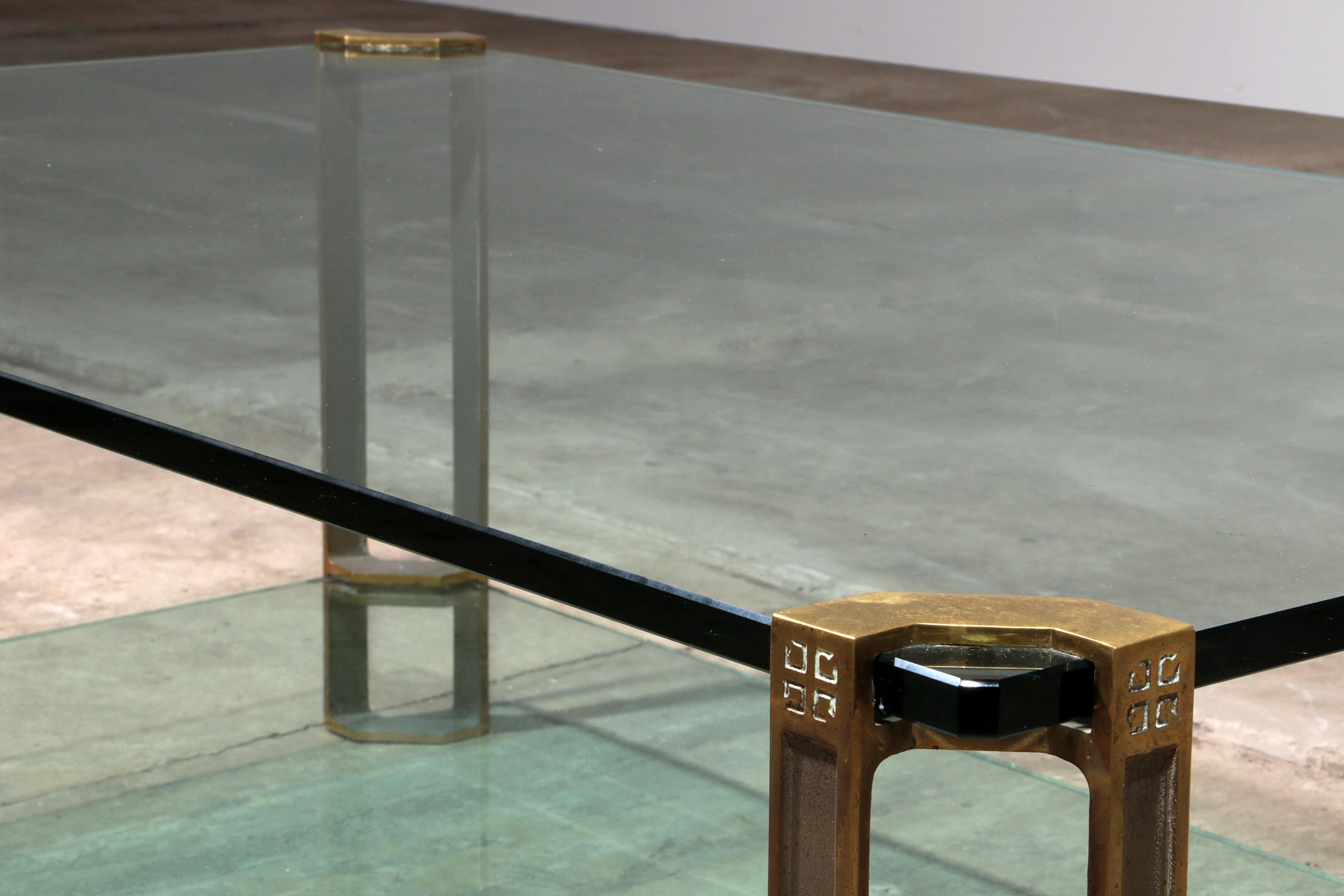 Table basse en verre vintage de Peter Ghyczy, modèle T24 en vente 3