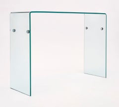 Vintage Glass Console Table