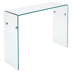 Vintage Glass Console Table