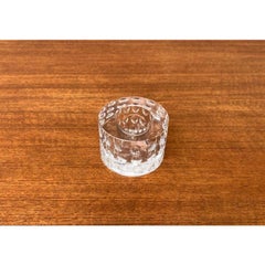 Vintage Glass Crystal Candleholder by Oleg Cassini