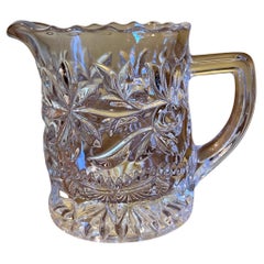 Vintage Glass Cut Small Jug