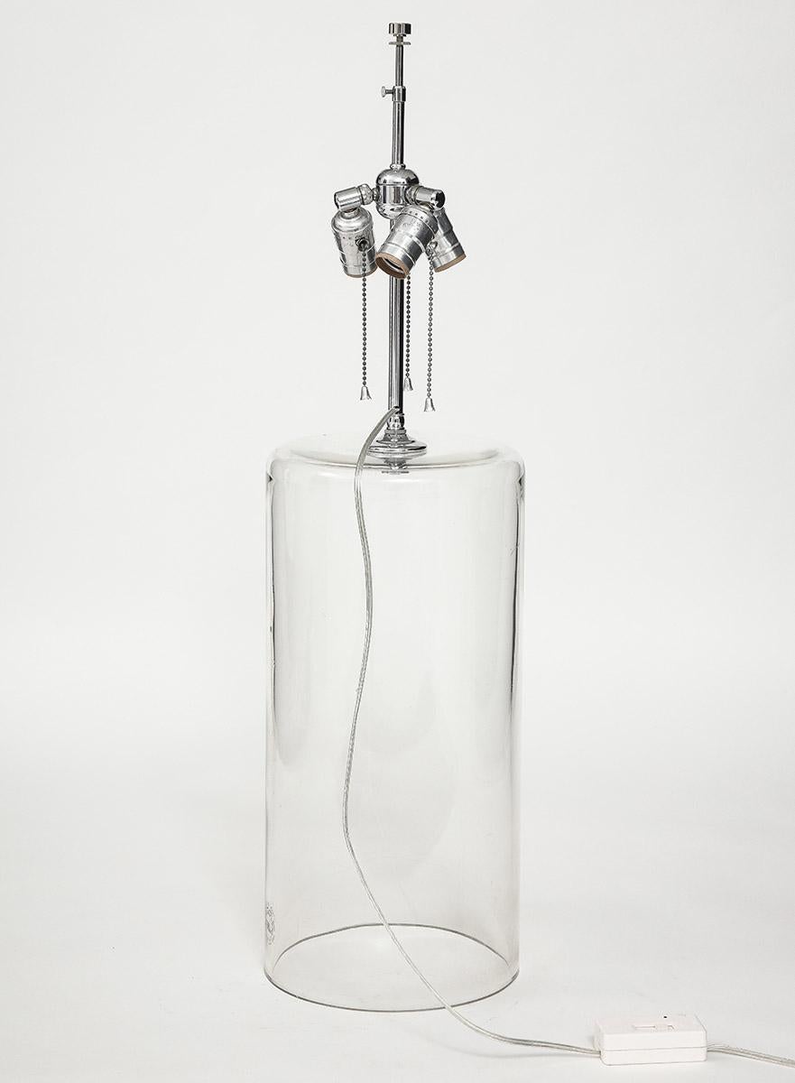 Vintage Glaszylinder Lampe (Moderne der Mitte des Jahrhunderts) im Angebot