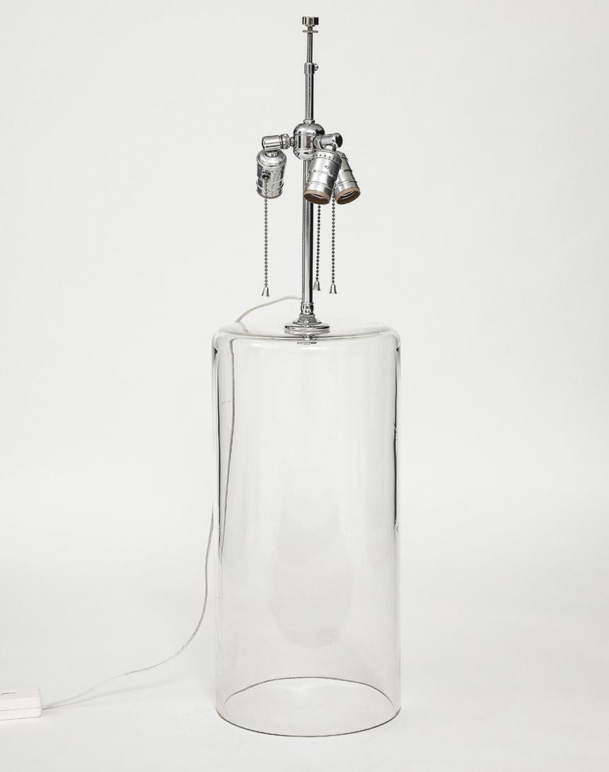 Vintage Glaszylinder Lampe (amerikanisch) im Angebot