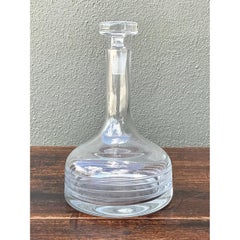 Vintage Glass Decanter with Stopper