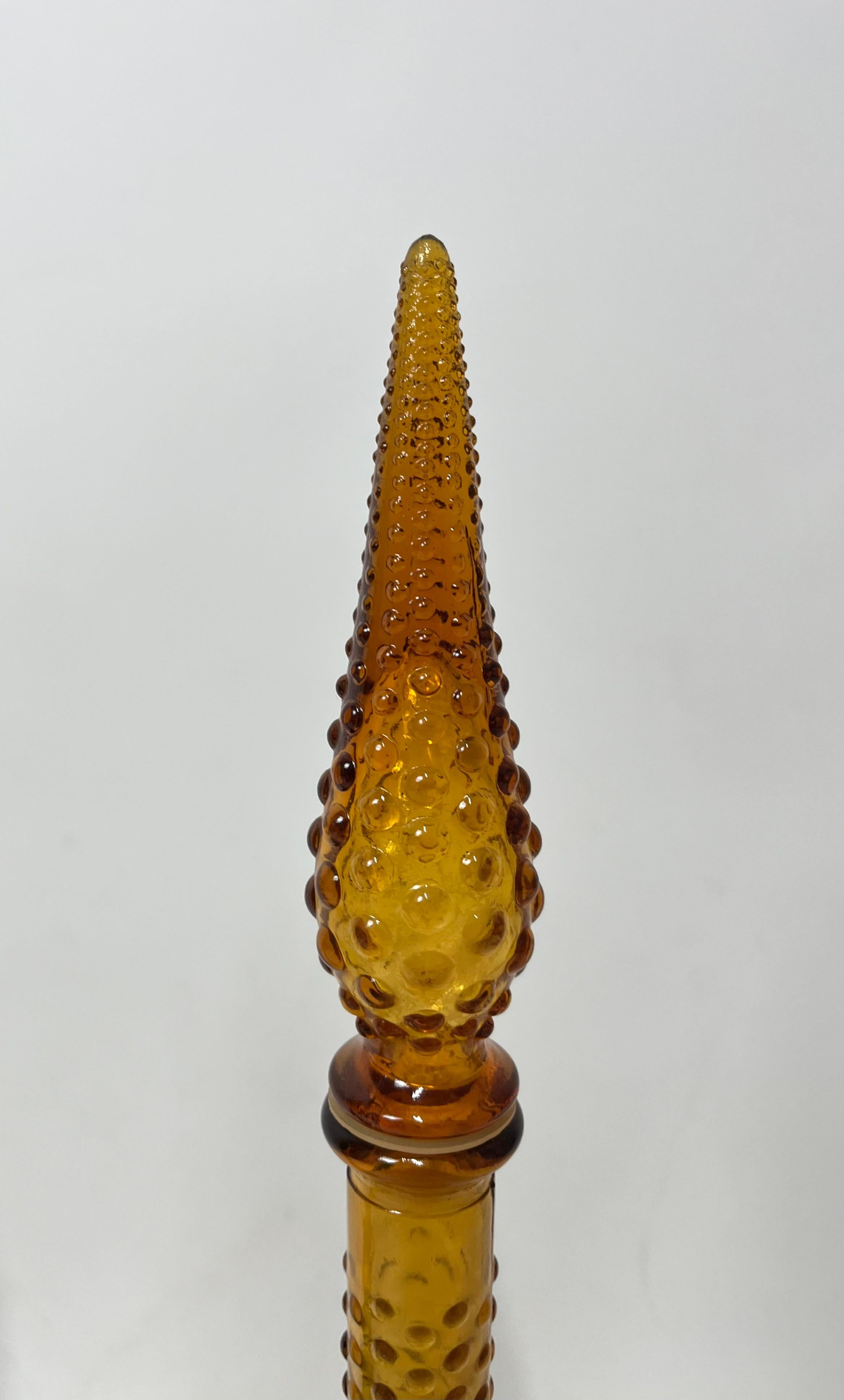 Verre Carafe Empoli vintage, lot de 2, années 1960 en vente