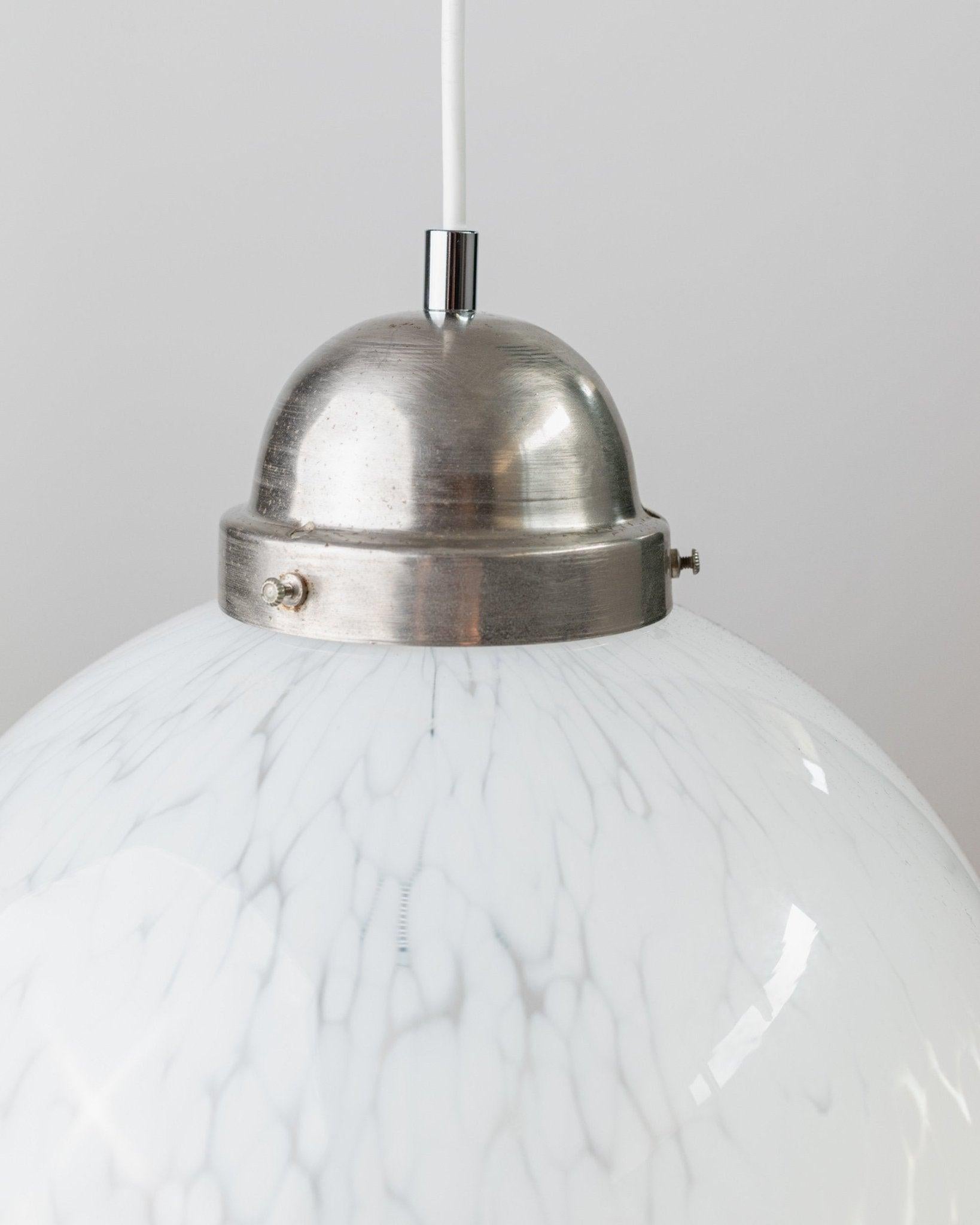 Globe Lighting d'epoca in vetro di Murano e cromo, 1960s in vendita 1