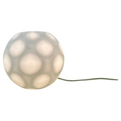 Vintage Glass Globe Table Lamp, 1990s