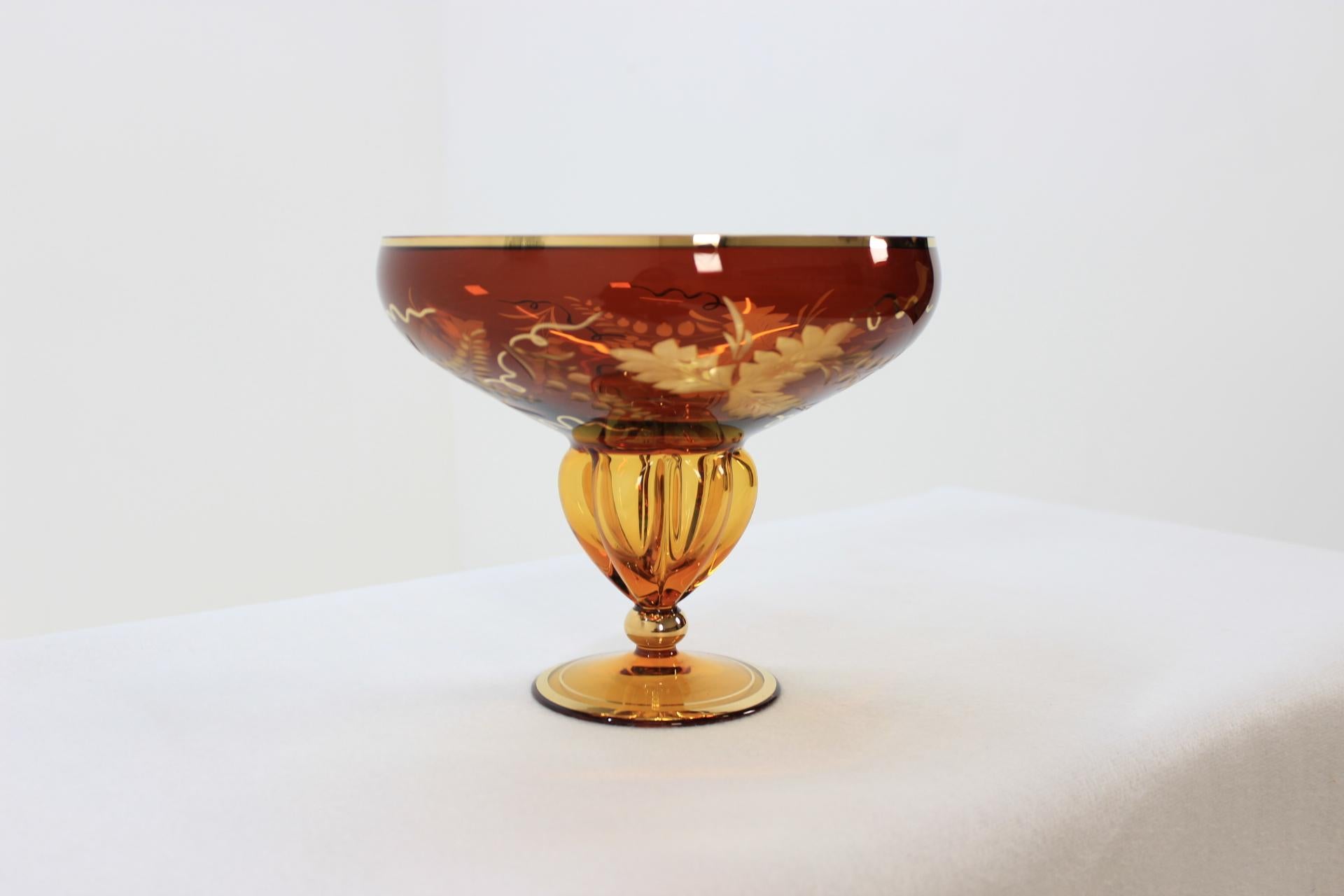 Vintage Glass Goblet, 1970s For Sale 1