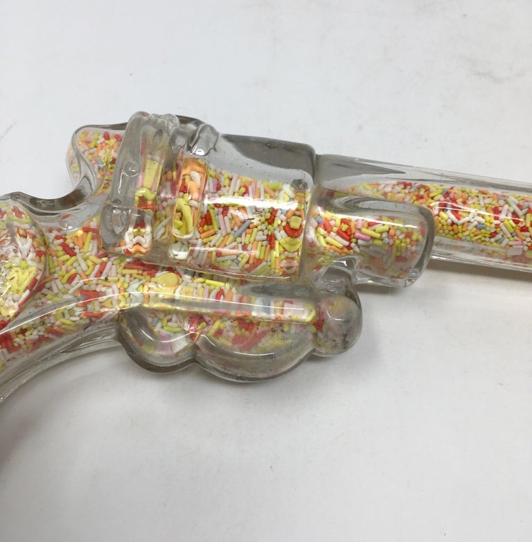 Vintage Glass Gun Candy Dispenser For Sale at 1stdibs