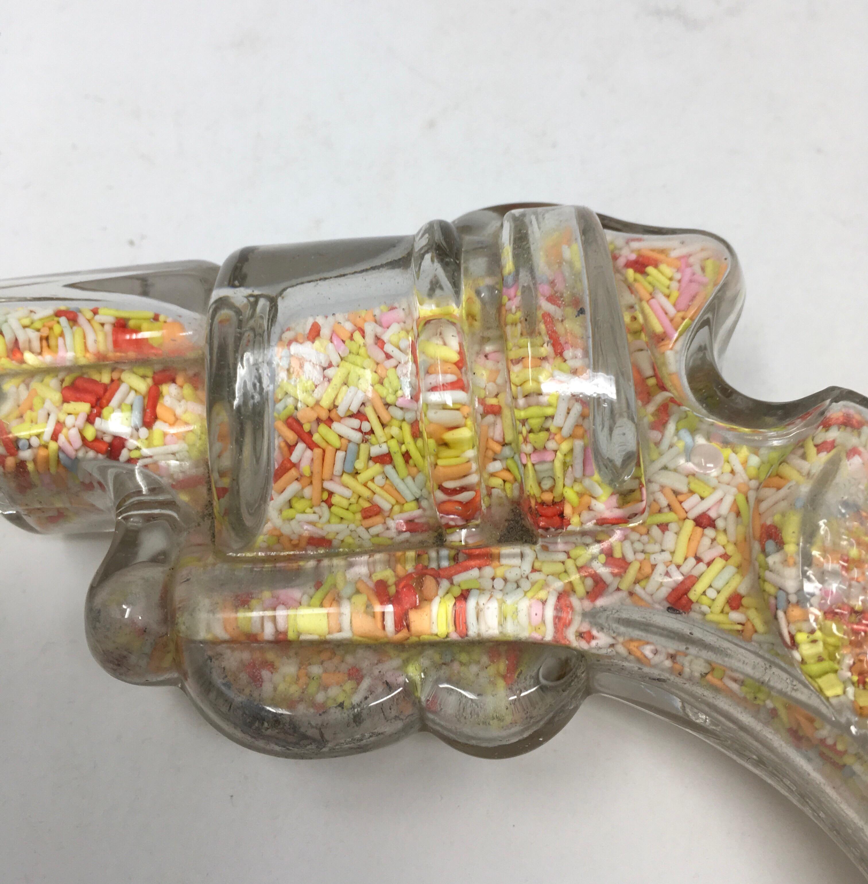 American Vintage Glass Gun Candy Dispenser