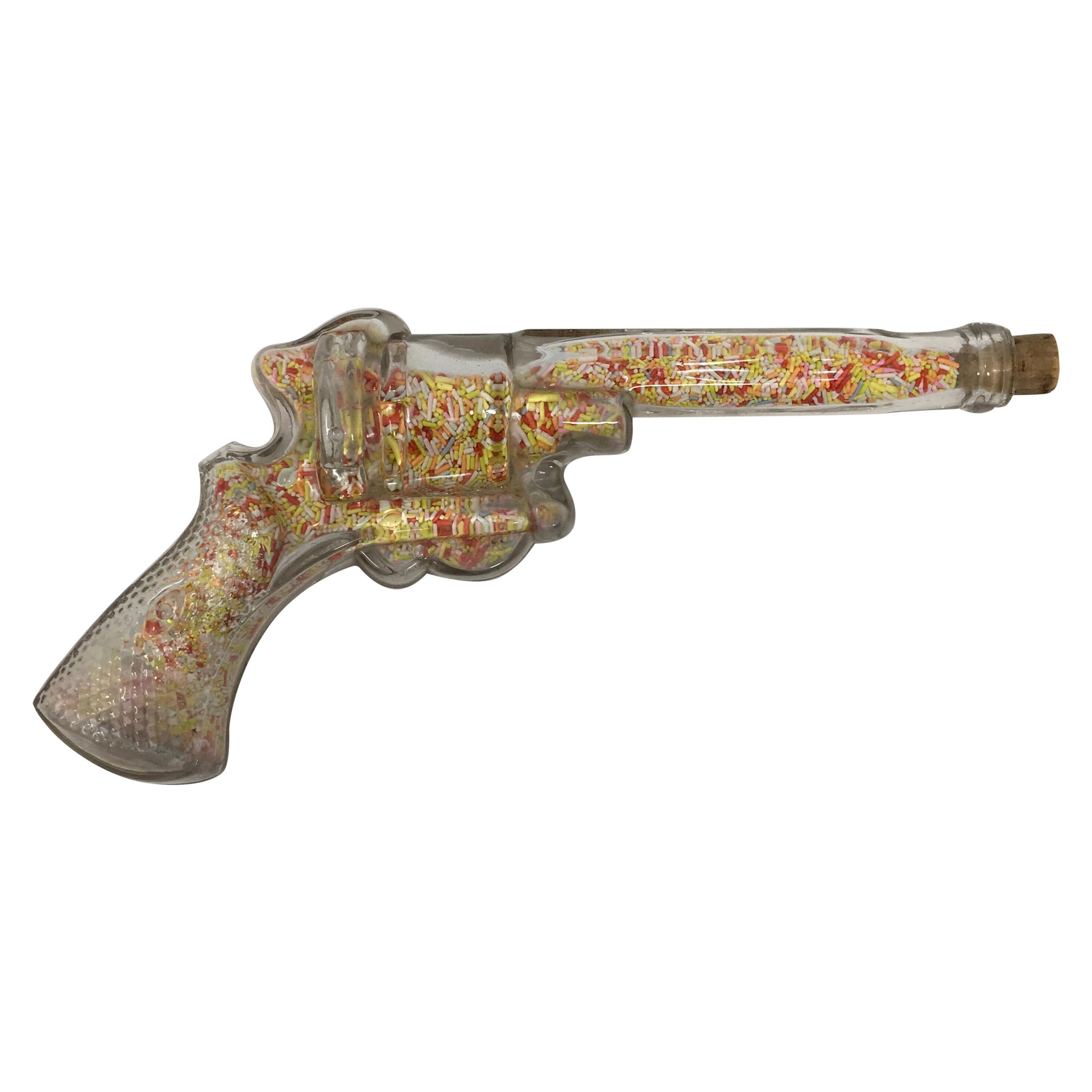 Vintage Glass Gun Candy Dispenser