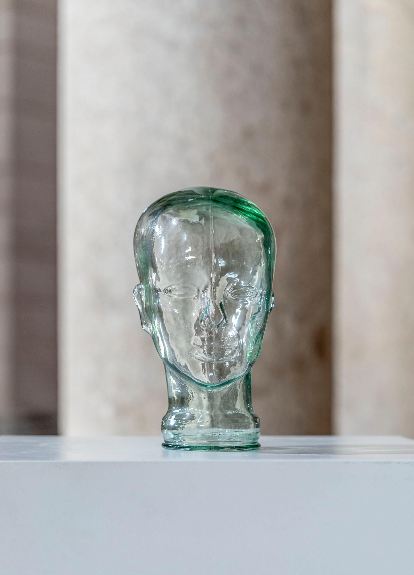 Vintage Glass Head, Italy, c. 1960 3