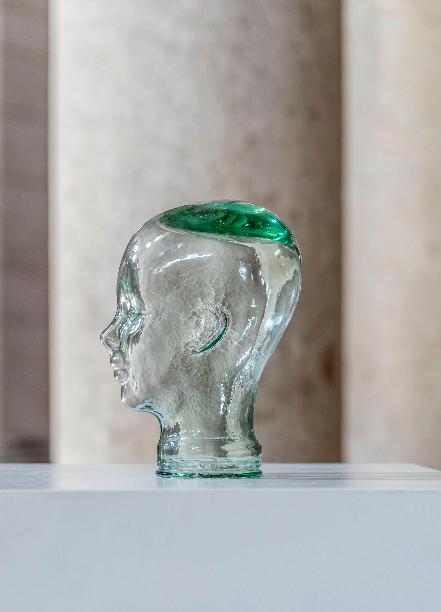 Vintage Glass Head, Italy, c. 1960 5