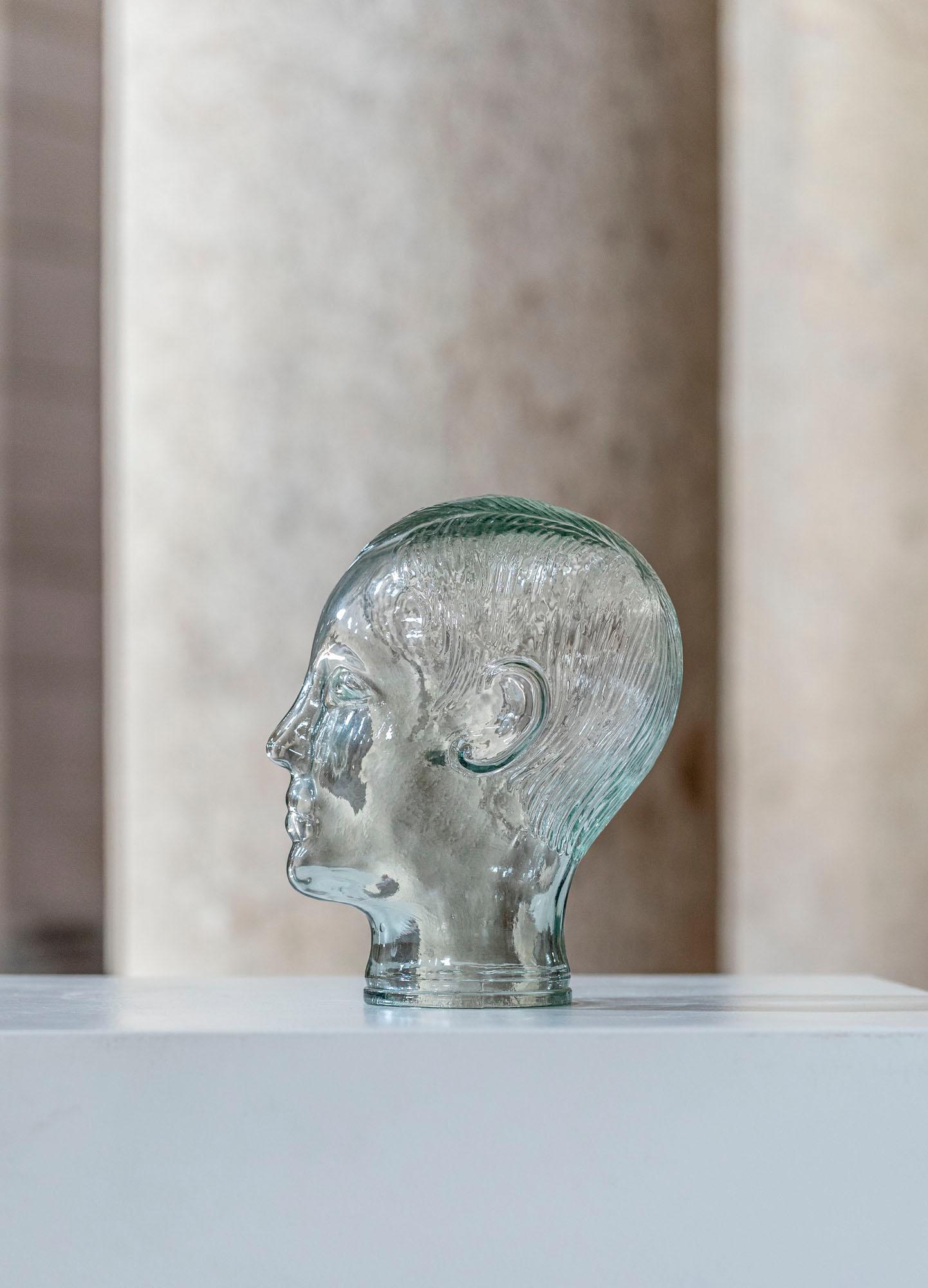Vintage Glass Head, Italy, c. 1960 11