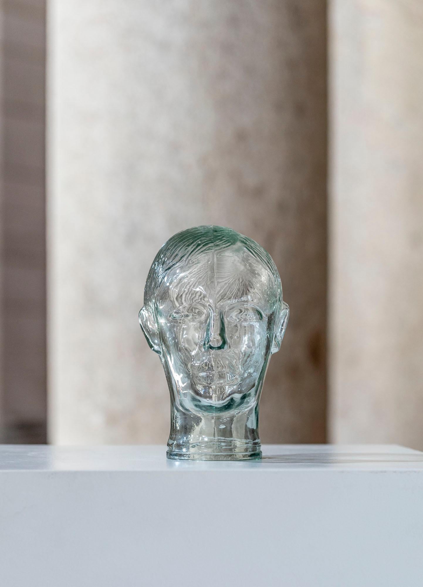 Vintage Glass Head, Italy, c. 1960 12