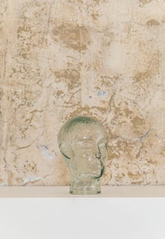 Vintage Glass Head, Italy, c. 1960
