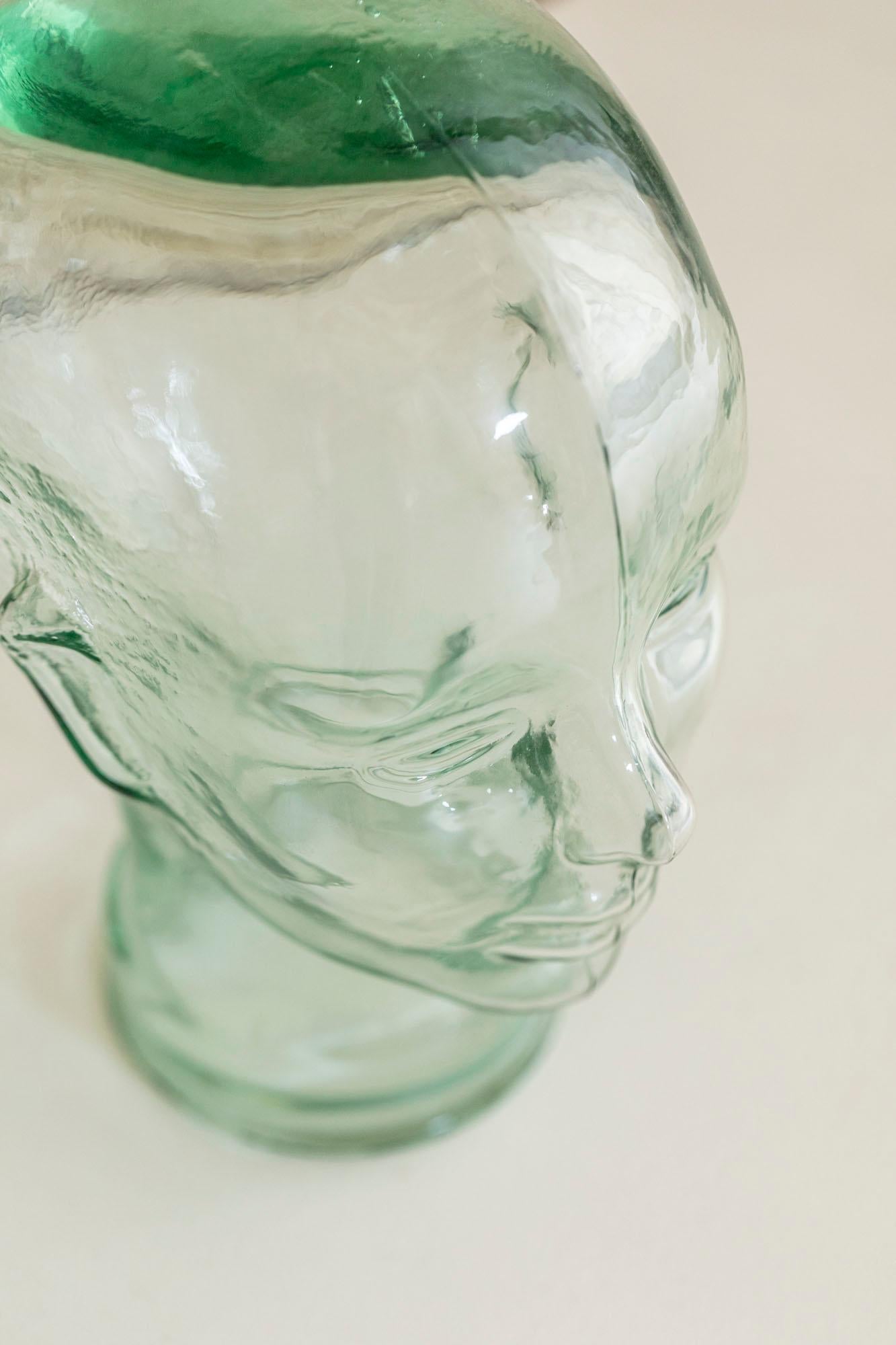 Italian Vintage Glass Head, Italy, c. 1960