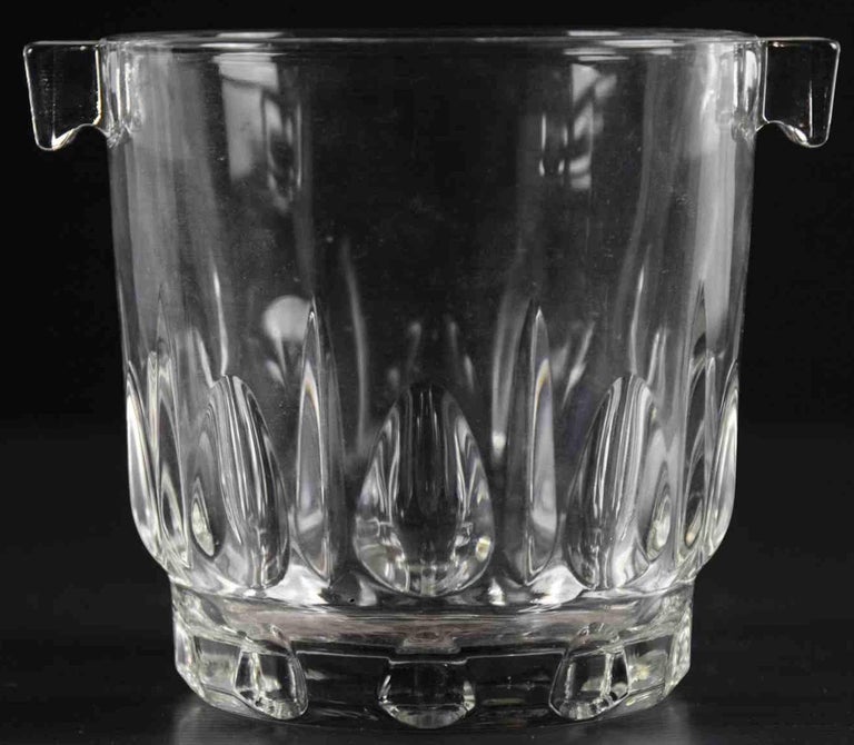 Vintage Glass Ice Bucket, Italy, 1970s For Sale at 1stDibs
