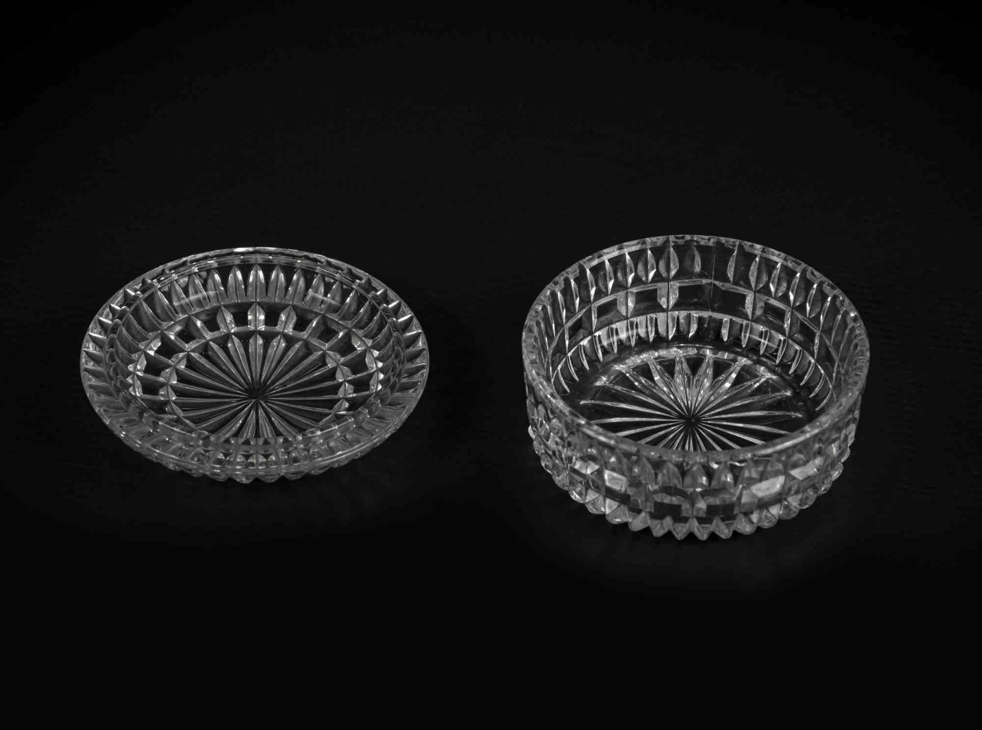 Glass jewel case is an original decorative object realized in the half of 20th century.

A vintage and precious glass little case perfect to preserved your precious objects.

Multifaceted decorations.