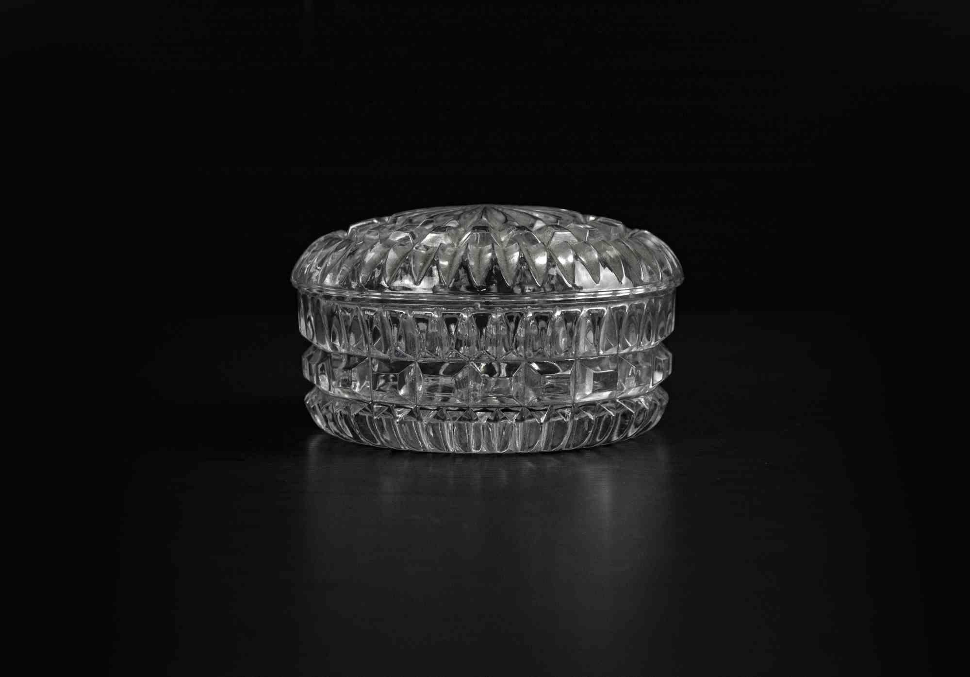 Italian Vintage Glass Jewel Case, Half of 20th Century For Sale