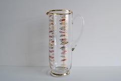 Jarra de cristal vintage, Bohemia Glass, años 60.