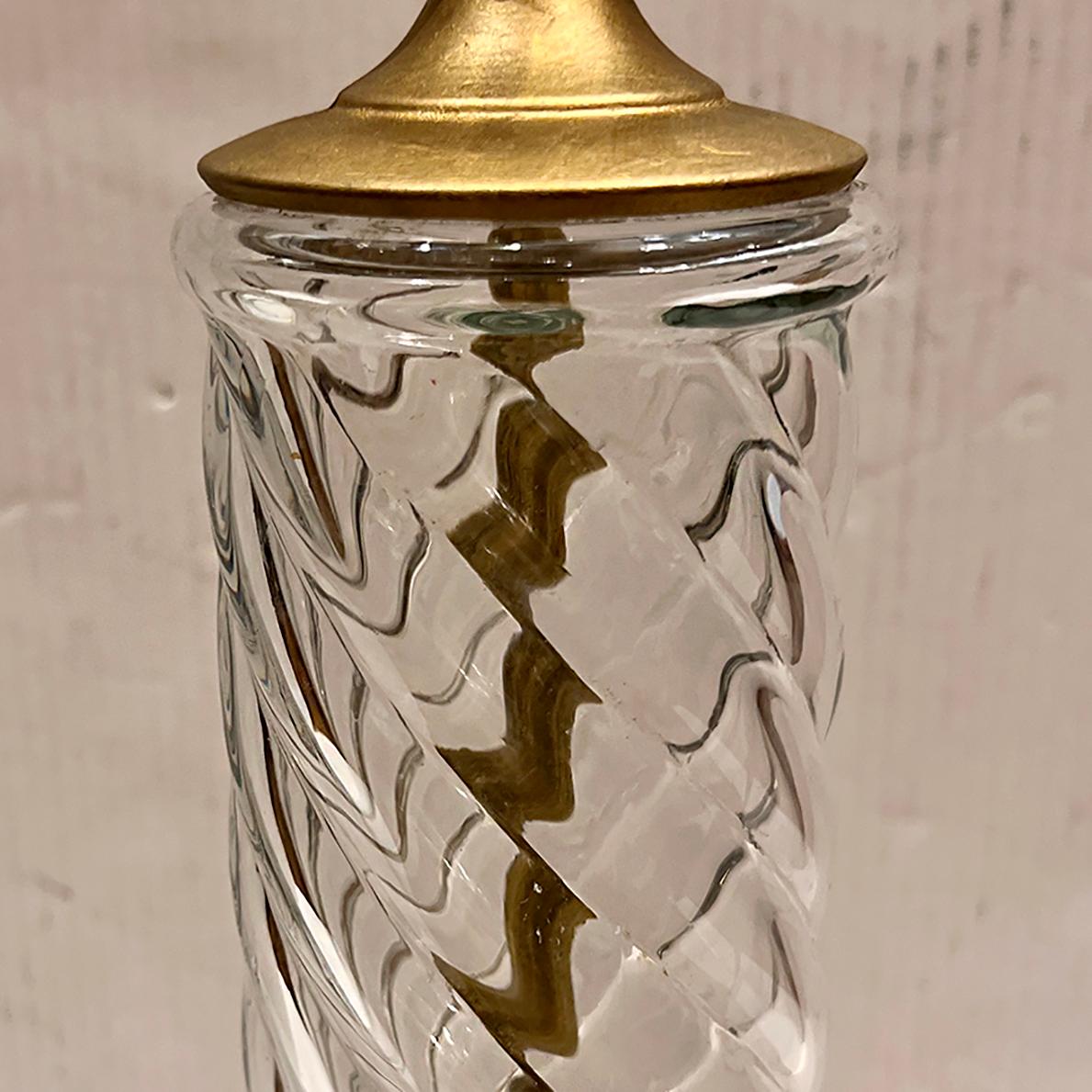 Lámpara de cristal vintage Moldeado en venta