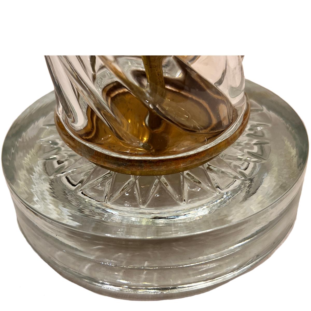 Lámpara de cristal vintage en Bueno estado para la venta en New York, NY