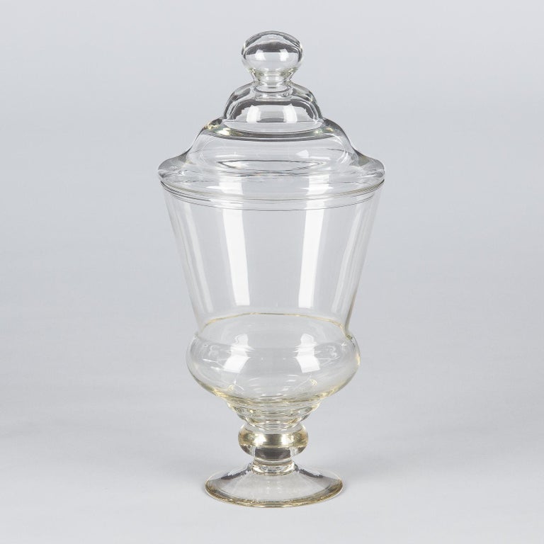 Vintage Glass Lidded Candy Jar, France, Midcentury For Sale at 1stdibs