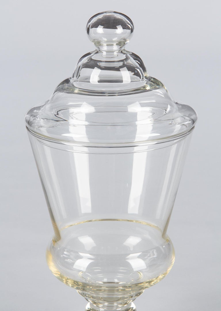 Vintage Glass Lidded Candy Jar, France, Midcentury For Sale at 1stdibs
