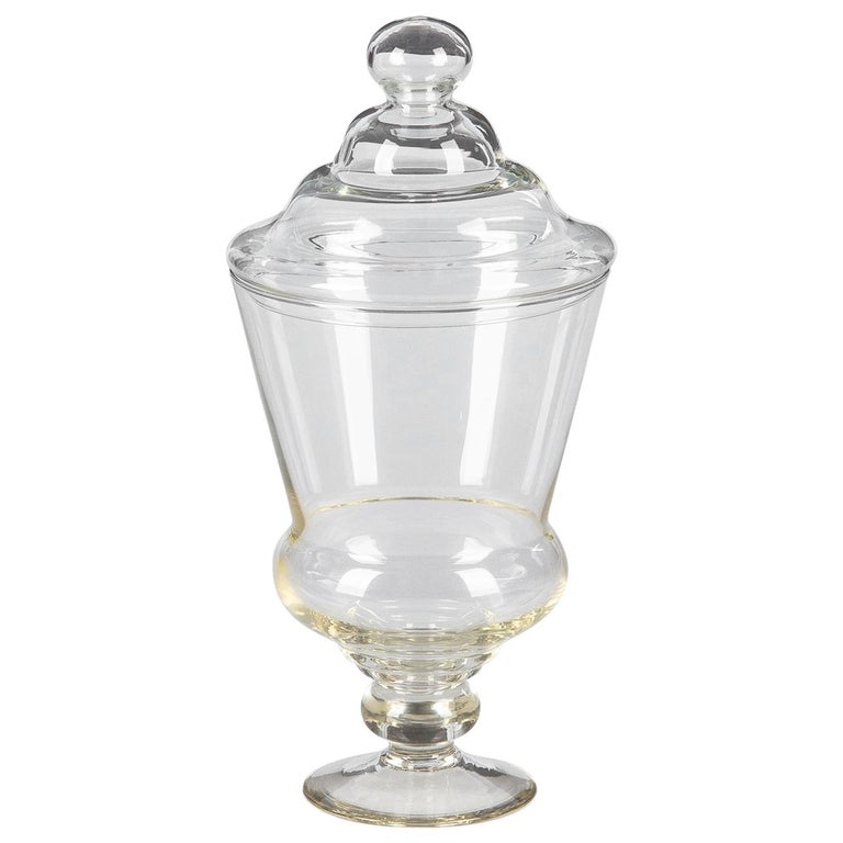 Vintage Glass Lidded Candy Jar, France, Midcentury For Sale at 1stdibs