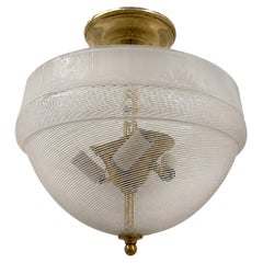Vintage Glass Light Fixture