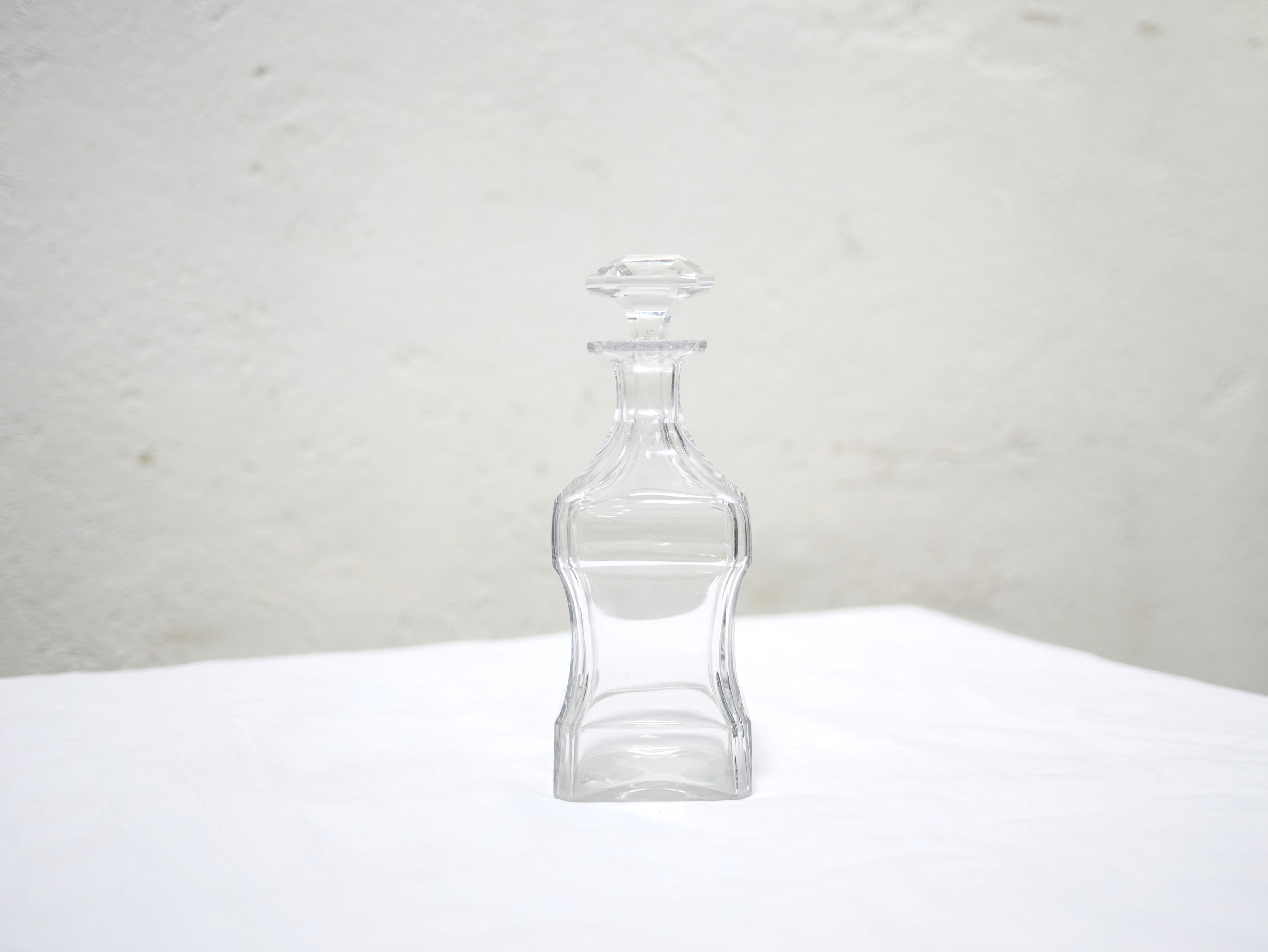 French Vintage Glass Liquor Decanter