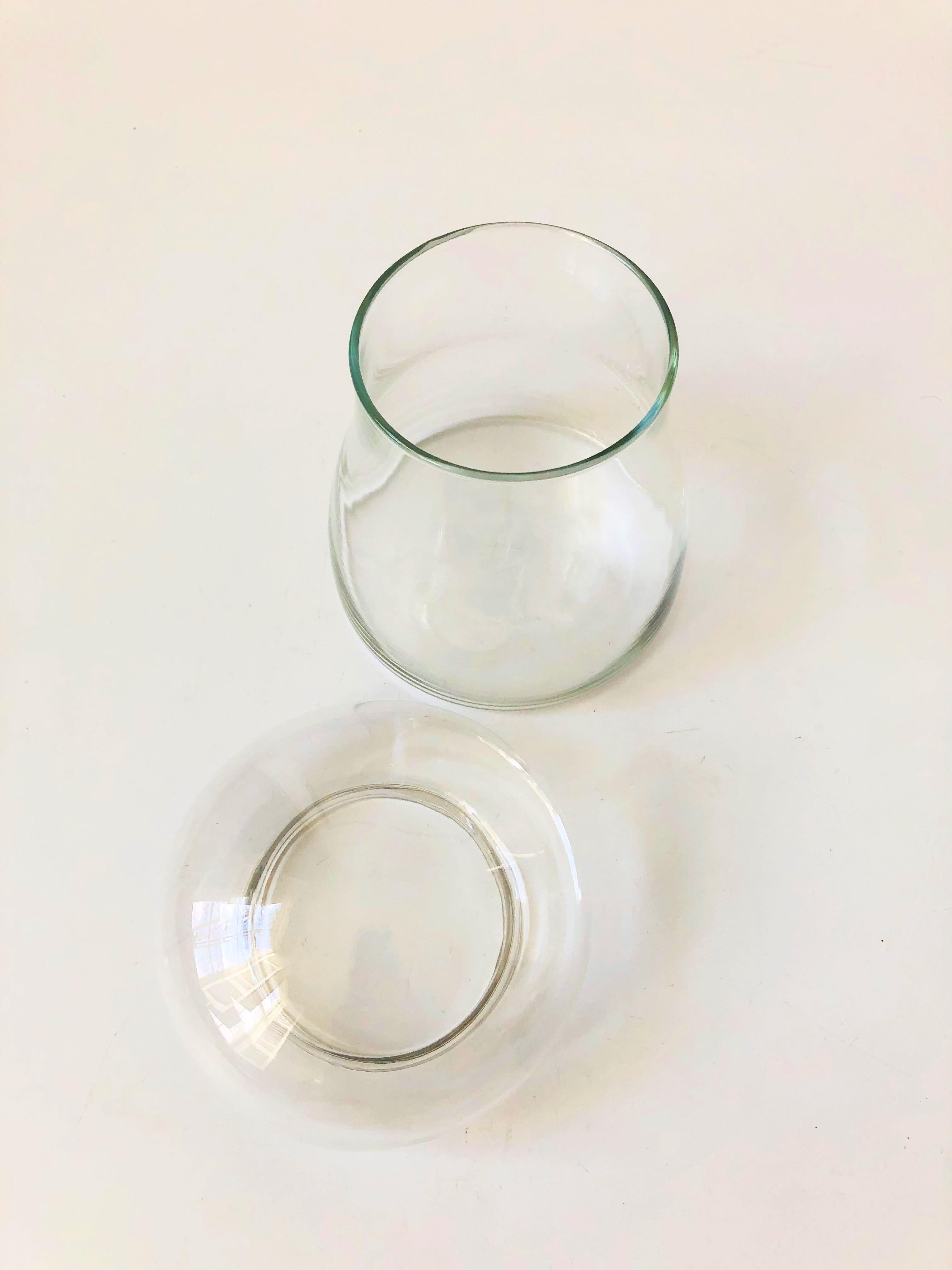 glass mushroom container