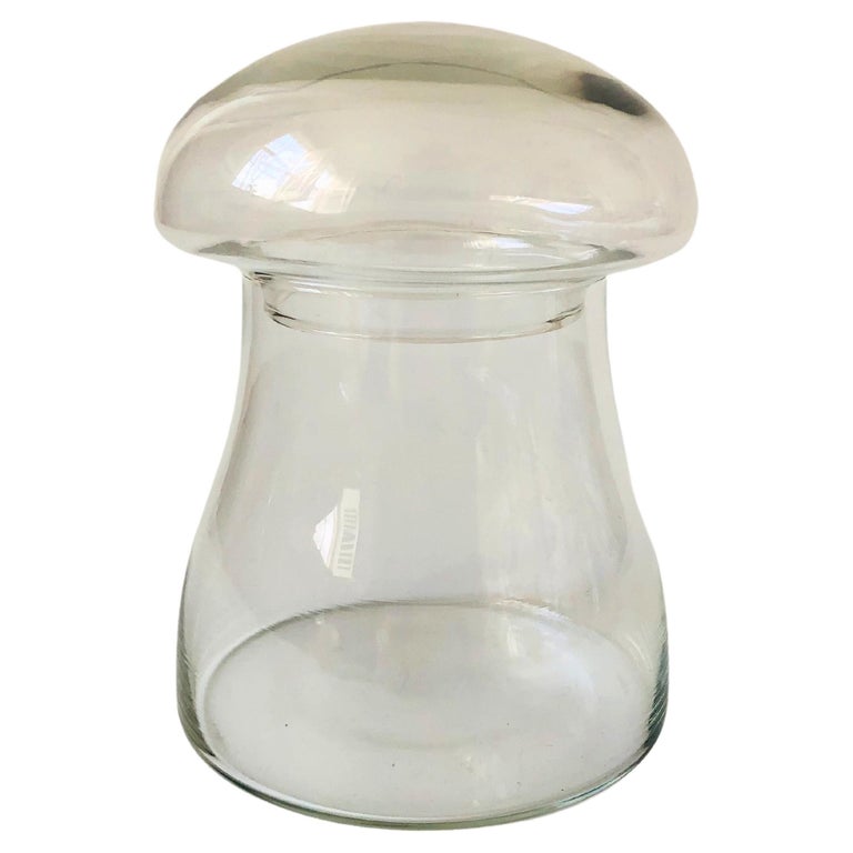 Vintage Glass Mushroom Jar at 1stDibs