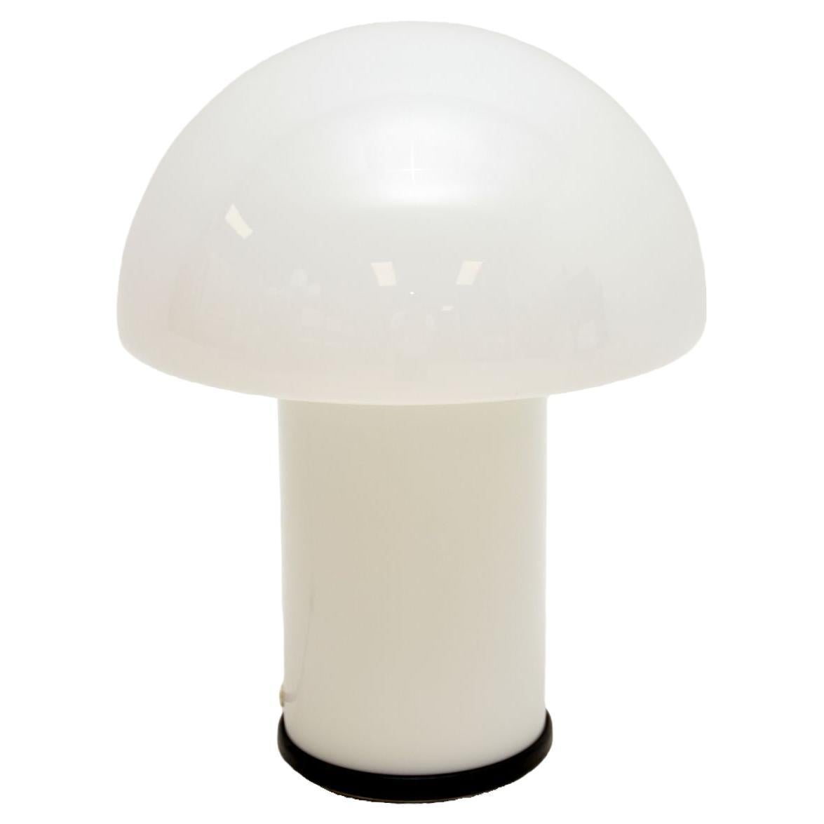 Vintage Glass Mushroom Lamp by Peil and Putzler For Sale