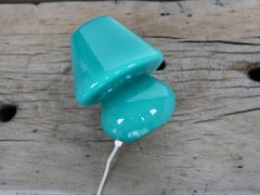 Vintage glass mushroom lamp by Verrerie de Vianne